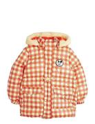 Ritzratz Patch Gingham Aop Heavy Puffer Toppatakki Orange Mini Rodini
