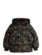 Lingonberries Aop Hooded Puffer Toppatakki Black Mini Rodini