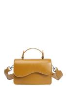 Crane Glossy Structure Bags Crossbody Bags Yellow HVISK