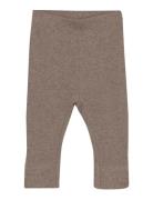 Leggings Melange Rib Bottoms Leggings Brown Fixoni