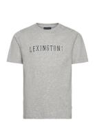 Noah Graphic Tee Tops T-shirts Short-sleeved Grey Lexington Clothing