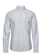 Slim Classic Oxford Stripe Shirt Tops Shirts Casual Blue GANT