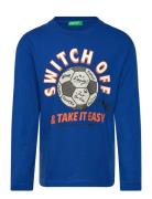 T-Shirt L/S Tops T-shirts Long-sleeved T-shirts Blue United Colors Of ...