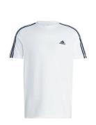 Essentials Single Jersey 3-Stripes T-Shirt Sport T-shirts Short-sleeve...