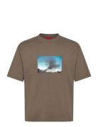 Dorizon Designers T-shirts Short-sleeved Brown HUGO
