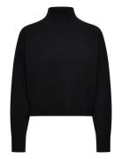 Sesty_B Tops Knitwear Turtleneck Black HUGO BLUE