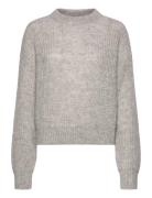 Slogerynna_B Tops Knitwear Jumpers Grey HUGO BLUE