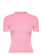 Sarphapilk Tops Knitwear Jumpers Pink HUGO