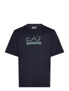 T-Shirt Sport T-shirts Short-sleeved Navy EA7