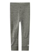 Nmmwyla Wo/Vi Longjohn Bottoms Leggings Grey Name It