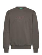 Logo Sweat O'neck Tops Sweat-shirts & Hoodies Sweat-shirts Khaki Green...