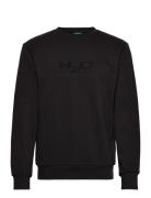 Logo Sweat O'neck Tops Sweat-shirts & Hoodies Sweat-shirts Black H2O