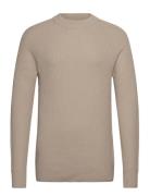 Cfkristian Raglan Rib Crew Nec Tops Knitwear Round Necks Beige Casual ...