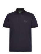 Pl_Hole19 Placket Tops Polos Short-sleeved Navy BOSS