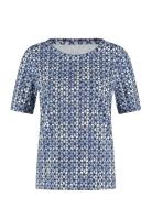 T-Shirt 1/2 Sleeve Tops T-shirts & Tops Short-sleeved Navy Gerry Weber