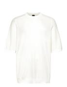 Kencel Tops Knitwear Round Necks White BOSS