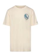 Te-S/S Tee Tops T-shirts Short-sleeved Cream Converse
