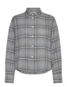 Over D Shirt Tops Shirts Long-sleeved Grey Weekday