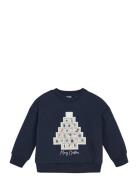 Sweat Ls Tops Sweat-shirts & Hoodies Sweat-shirts Navy Minymo