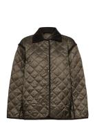 Over D Quilted Liner Jacket Tikkitakki Brown Weekday