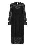 Frbelle Dr 1 Polvipituinen Mekko Black Fransa