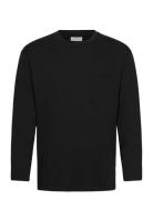 Over D Pocket Tee L/S Tops T-shirts Long-sleeved Black Lindbergh