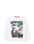 Knit T-Shirt Tops T-shirts Long-sleeved T-shirts White Boboli
