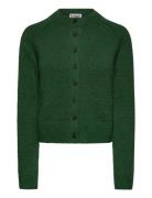 Soft Slim Fit Butt D Cardigan Tops Knitwear Cardigans Green Weekday