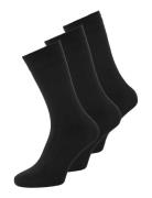 Jacbasic Bamboo Sock 3 Pack Noos Underwear Socks Regular Socks Black J...