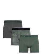 Organic Cotton Stretch Boxer 3P Bokserit Green Björn Borg