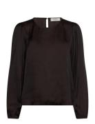 Rwmessina Ls Regular Blouse Tops Blouses Long-sleeved Brown Rosemunde