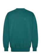 Printed Crewneck Tops Sweat-shirts & Hoodies Sweat-shirts Blue Revolut...