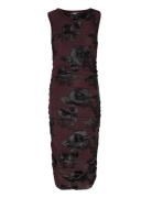 Lavinia Dress Polvipituinen Mekko Brown Noella