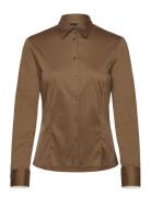 Birdie_Tuesday Tops Blouses Long-sleeved Brown BOSS