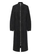 Kbbeverly Denim Dress Polvipituinen Mekko Grey Karen By Simonsen