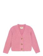 Cardigan Knit Tops Knitwear Cardigans Pink Creamie