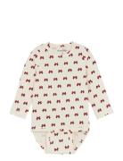 Body Ls Aop Pitkähihainen Body Multi/patterned Minymo