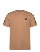 T-Shirt Tops T-shirts Short-sleeved Beige EA7