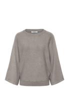 Mstess Knit T-Shirt Tops Knitwear Jumpers Grey Minus
