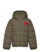 Puffer Jacket Toppatakki Khaki Green Hugo Kids