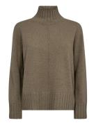 Mmaima Cashmere Highneck Knit Tops Knitwear Turtleneck Brown MOS MOSH