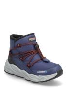Boys Turbo Tread Bootsit Nauhalliset Saapikkaat Navy Skechers