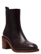 Slender Shoes Boots Ankle Boots Ankle Boots With Heel Brown Steve Madd...