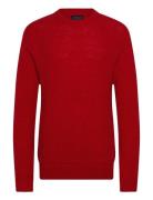 Fluffy Alpaca Sweater Tops Knitwear Round Necks Red Lexington Clothing