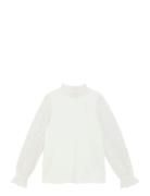 T-Shirt Ls Tops Blouses & Tunics White Creamie