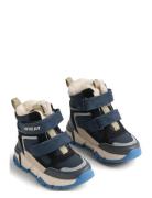 Bootie Lucka Tex Talvikengät Tarroilla Blue Wheat