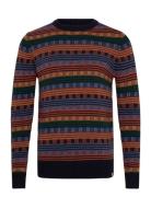 Knit Sweater Tops Knitwear Round Necks Multi/patterned Revolution