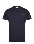 Printed T-Shirt Tops T-shirts Short-sleeved Navy Revolution