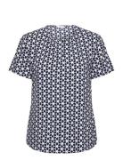 Blouse 1/2 Sleeve Tops Blouses Short-sleeved Navy Gerry Weber