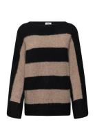 Heylin Knitted Sweater Tops Knitwear Jumpers Black Twist & Tango
